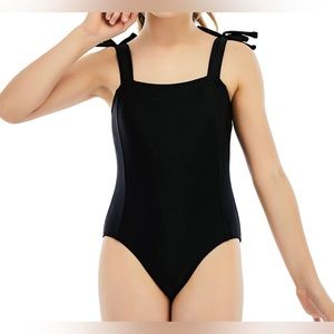 Girls Mienoe Black Swimsuit Size (10)